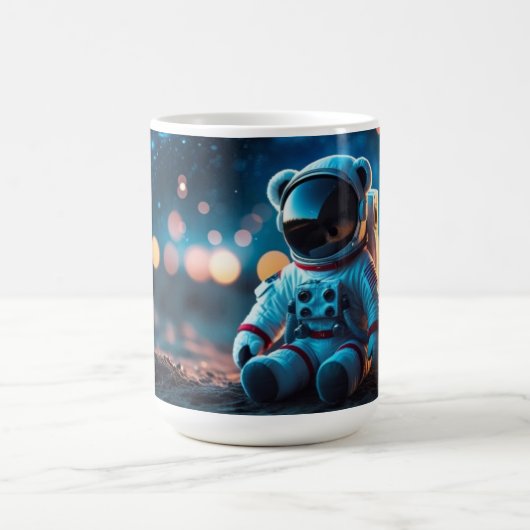 Astronaut Teddy Glow Kaffeetasse (Mittel)