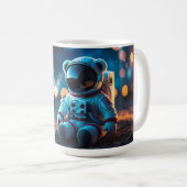 Astronaut Teddy Glow Kaffeetasse (VorderseiteRechts)