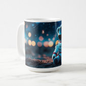Astronaut Teddy Glow Kaffeetasse (Vorderseite Links)