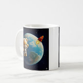 Astronaut Teddy Kaffeetasse (Vorderseite Links)
