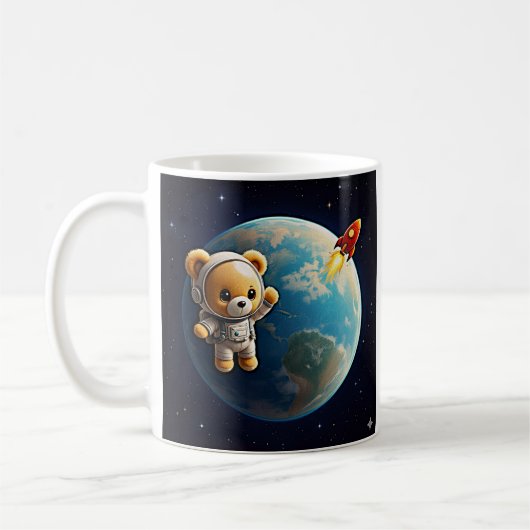 Astronaut Teddy Kaffeetasse (Links)