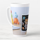 Astronaut Teddy Latte Milchtasse (Linke Ecke)