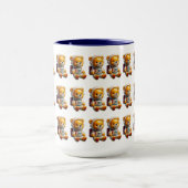 Astronaut-Teddy-Muster-Tasse Tasse (Zentrum)
