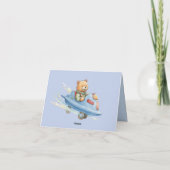 Astronaut Teddybär im Weltraum Danke (Rückseite)