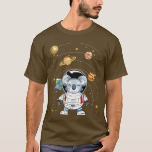 Astronaut Tier Weltraum Astronomie Planeten Austra T-Shirt