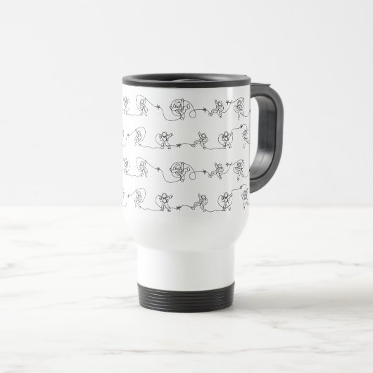 Astronaut Travel Mug Reisebecher (VorderseiteRechts)