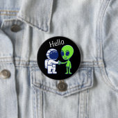 Astronaut trifft Alien Button (Beispiel)