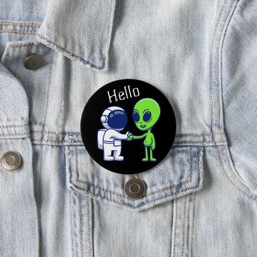 Astronaut trifft Alien Button (Beispiel)