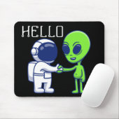 Astronaut trifft Alien-Mauspad Mousepad (Mit Mouse)
