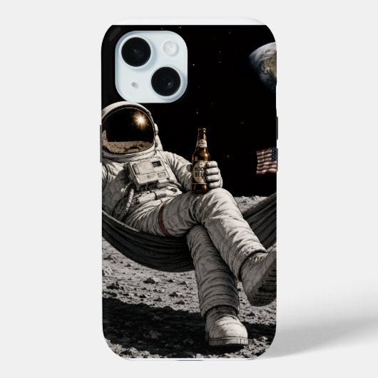 Astronaut trinkt Bier Case-Mate iPhone Hülle (Rückseite)