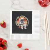 Astronaut trinkt Kaffee Serviette (Beispiel)
