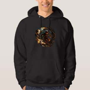Astronaut tritt aus Portal aus Hoodie