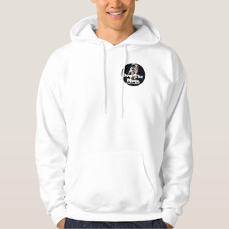 Astronaut über dem Mond Hoodie