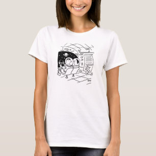 Astronaut überrascht, Post zu bekommen. Raumschiff T-Shirt