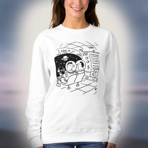 Astronaut überrascht, Post zugestellt zu sehen Sweatshirt