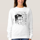 Astronaut überraschte, wie E-Mails zugestellt wurd Sweatshirt (Vorderseite)