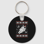 Astronaut Uggli Weihnachten Sweater Xmas Space Lov Schlüsselanhänger (Vorderseite)