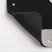 Astronaut um den Mond, Mausunterlage Mousepad (Ecke)