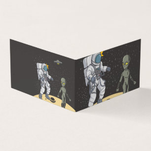 Astronaut und Alien