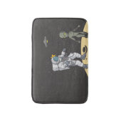 Astronaut und Alien Badematte (Vorderseite Vertikal)