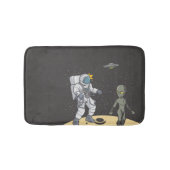Astronaut und Alien Badematte (Vorderseite)