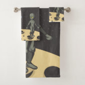 Astronaut und Alien Badhandtuch Set (Insitu)
