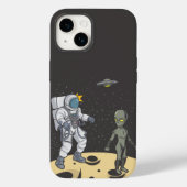 Astronaut und Alien Case-Mate iPhone Hülle (Rückseite)