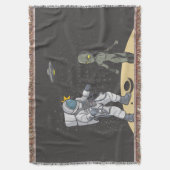 Astronaut und Alien Decke (Vorderseite Vertikal)