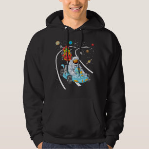 Astronaut und Alien Gokart Hoodie