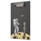 Astronaut und Alien Klemmbrett (Links)