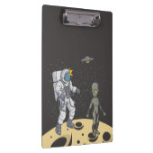 Astronaut und Alien Klemmbrett (Rechts)