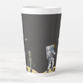 Astronaut und Alien Milchtasse (Vorderseite)