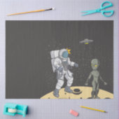 Astronaut und Alien Seidenpapier (Basteln)