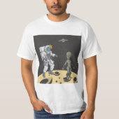 Astronaut und Alien T-Shirt (Vorderseite)