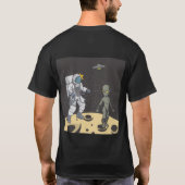 Astronaut und Alien T-Shirt (Rückseite)