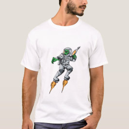 Astronaut und Alien T - Shirt