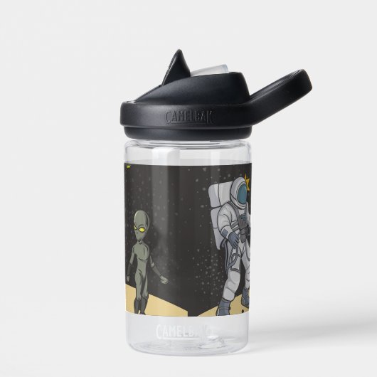 Astronaut und Alien Trinkflasche (Links)