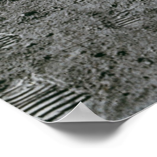 Astronaut und Apollo Moon Mission unter amerikanis Poster (Ecke)