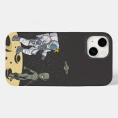 Astronaut und Außerirdischer Case-Mate iPhone Hülle (Rückseite (Horizontal))