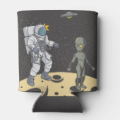 Astronaut und Außerirdischer Dosenkühler (Rückseite)