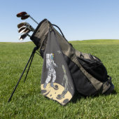 Astronaut und Außerirdischer    Golfhandtuch (Gras)