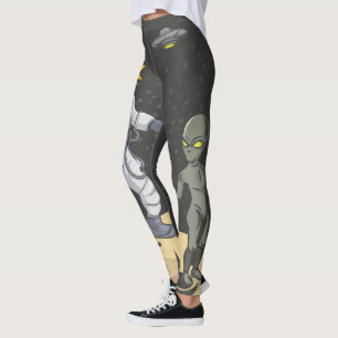 Astronaut und Außerirdischer   Leggings