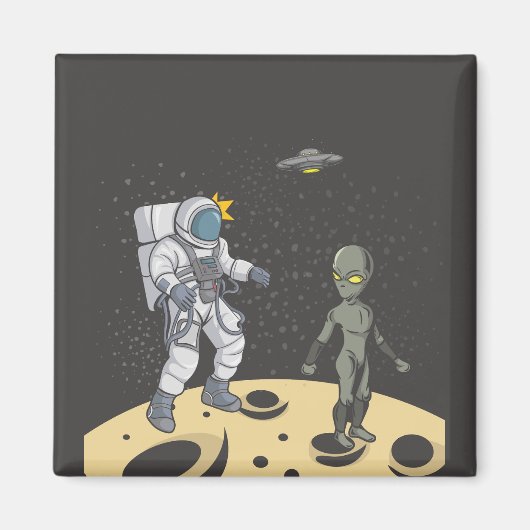 Astronaut und Außerirdischer Magnet (Vorne)