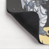 Astronaut und Außerirdischer Mousepad (Ecke)