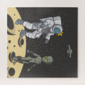 Astronaut und Außerirdischer     Puzzle (Horizontal)