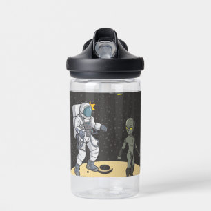 Astronaut und Außerirdischer    Trinkflasche