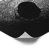 Astronaut und Beängstigender Schmetterling Poster (Ecke)