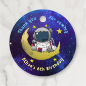 Astronaut und Moon Geschenkanhänger (Rückseite)