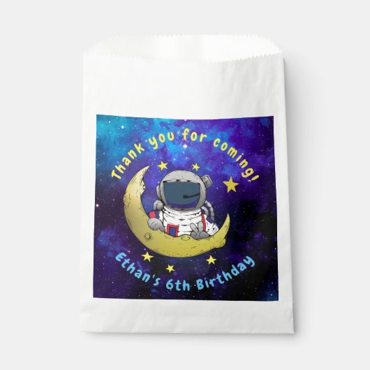 Astronaut und Moon Geschenktütchen (Vorderseite)