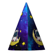 Astronaut und Moon Partyhütchen (Rückseite)